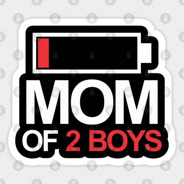 Mom of 2 boys Sticker by Abiarsa